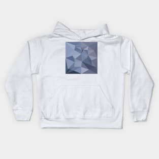 Black Coral Blue Abstract Low Polygon Background Kids Hoodie